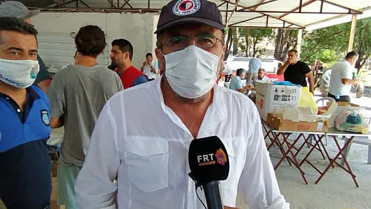 Vatandaşlardan yangın bölgesine anlamlı destek