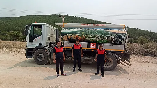 Hakkari Şemdinli'den, Muğla'ya destek