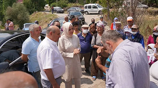 AK Parti MKYK üyesi Dr. Kaya ve Kayseri Milletvekili Karayel, Yangın Bölgesinde