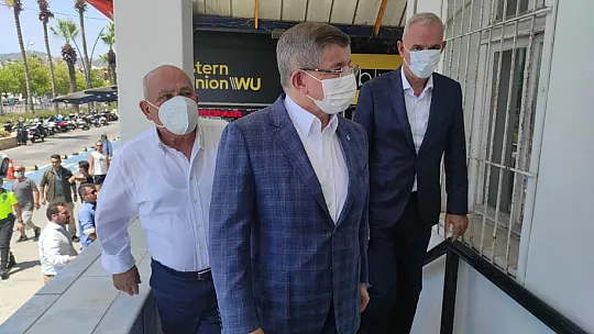 Davutoğlu Marmaris'te incelemeler yaptı