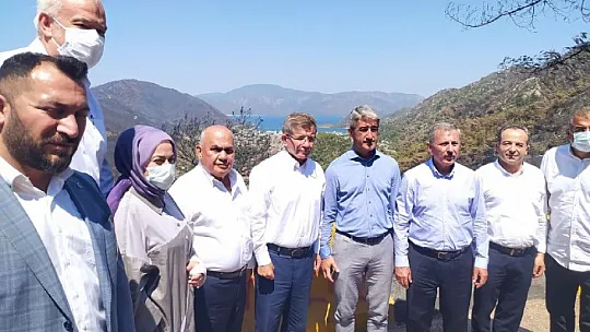 Davutoğlu Marmaris'te incelemeler yaptı