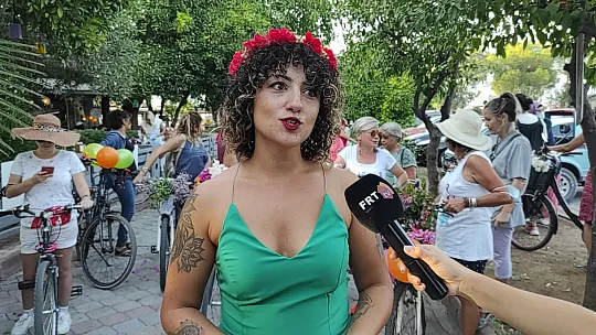 Fethiye'de 'Süslü Kadınlar Bisiklet Turu' gerçekleşti