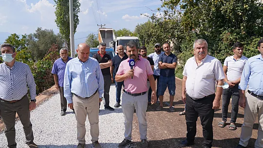 Bağlıağaç Mahallesinde yol sorunu tarih oluyor