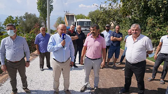 Bağlıağaç Mahallesinde yol sorunu tarih oluyor