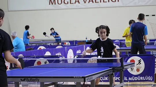 Menteşe Spor Salonu Masa Tenisi İl Birinciliği turnuvasına ev sahipliği yaptı