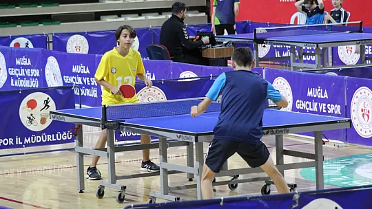 Menteşe Spor Salonu Masa Tenisi İl Birinciliği turnuvasına ev sahipliği yaptı