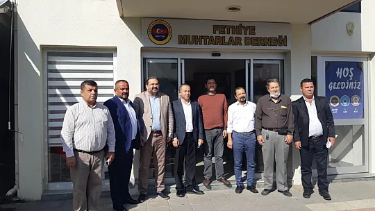 İlçe Başkanlarından, Muhtarlar Derneğine ziyaret