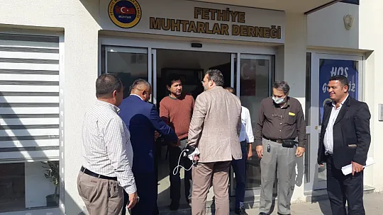 İlçe Başkanlarından, Muhtarlar Derneğine ziyaret