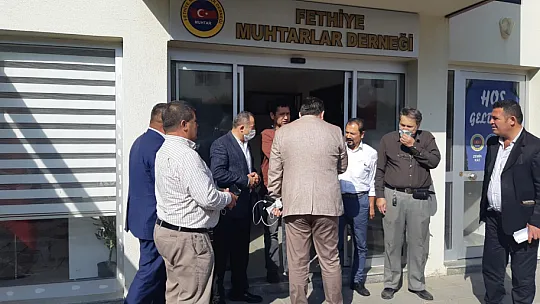 İlçe Başkanlarından, Muhtarlar Derneğine ziyaret