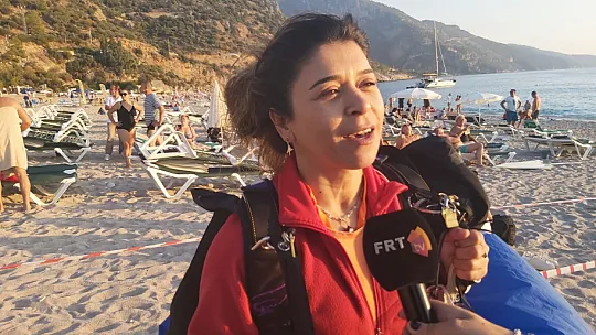 Serbest uçuş pilotu Merve Akar festivale damgasını vurdu