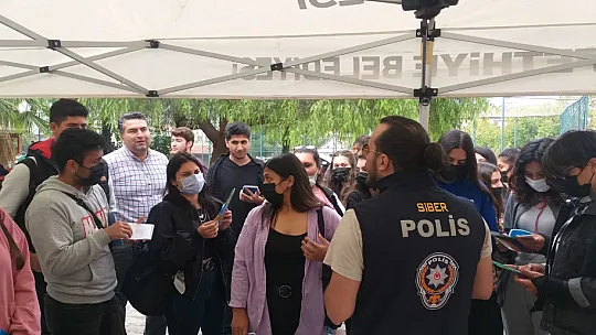 Fethiye'de Üniversite Öğrencileri SİBERAY Projesi hakkında bilgilendirildi