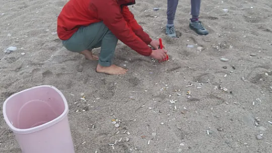 Ruslar'dan sahil temizliği