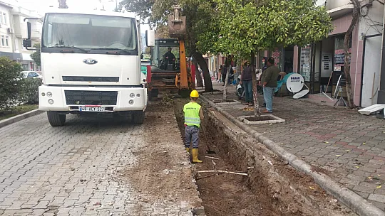 Altyapı çalışması başladı