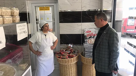 Soydemir, esnaf ziyaretlerine kaldığı yerden devam ediyor