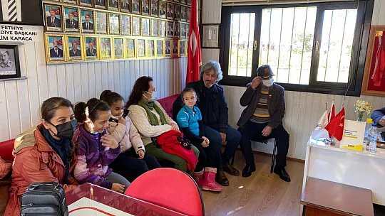 Öğrenciler gazileri ziyaret etti