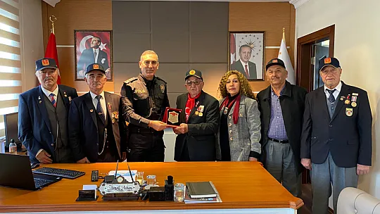 Gazilerden Emniyet Müdürü'ne Ziyaret