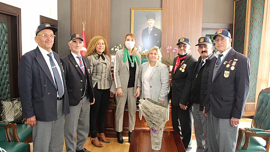 Gaziler Derneğinden Seydikemer Kaymakamı'na ziyaret