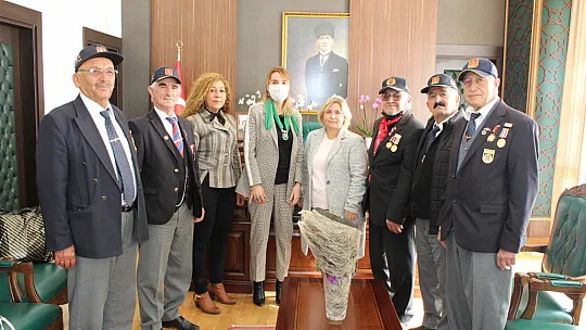 Gaziler Derneğinden Seydikemer Kaymakamı'na ziyaret