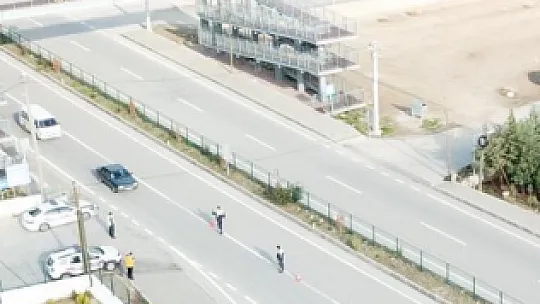 Jandarmadan dronla trafik denetimi