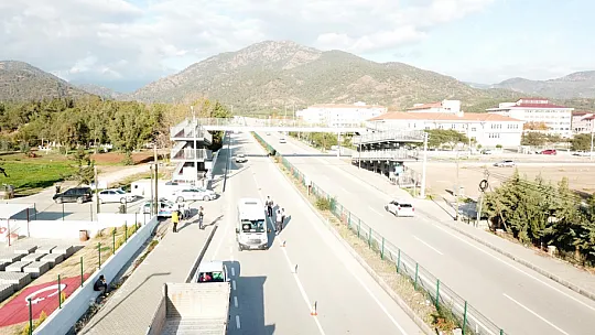 Jandarmadan dronla trafik denetimi