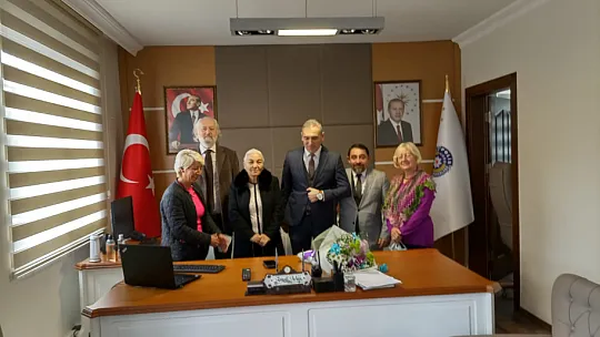 Akbuga ve yönetimi teşekkür ziyaretlerinde