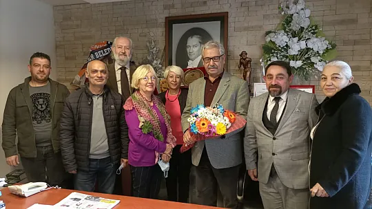 Akbuga ve yönetimi teşekkür ziyaretlerinde
