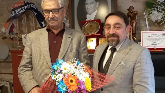 Akbuga ve yönetimi teşekkür ziyaretlerinde