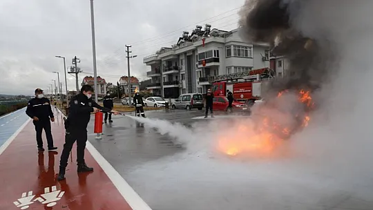 Seydikemer'de yangın tatbikatı yapıldı