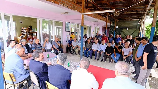 MUĞLA VALİSİ TAVLI, SEYDİKEMER'DE VATANDAŞLARLA BULUŞTU