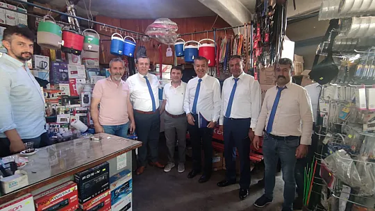 MAVİ GRUP SEYDİKEMER ESNAFINI ZİYARET ETTİ