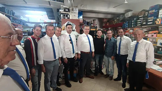 MAVİ GRUP SEYDİKEMER ESNAFINI ZİYARET ETTİ