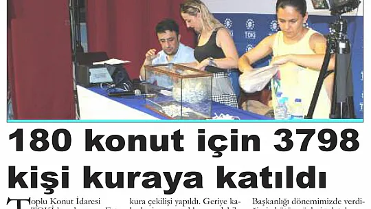 BAŞKAN DEMİR, 'TOKİ 'YAPARIM' DER YAPMAZ. ALDATIR, İNSANLARIN UMUTLARINI YIKAR'