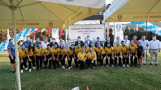 Yalıkavak Çok Amaçlı Spor Tesisi temel atma töreni düzenlendi