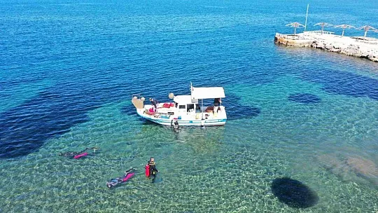 Yalıkavak'ta denizden 460 kilo atık çıkarıldı