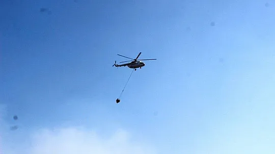 Yangın geniş bir alana yayıldı, vatandaşlar da seferber oldu