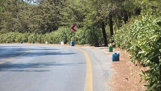Yangın tehlikesine karşı 700 bidon konuldu