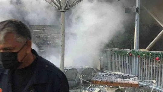 Yangın sonrası iş yeri kullanılmaz hale geldi