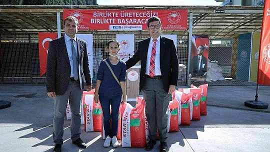 Yangında zarar gören 25 Mahalleye 153 ton tohum desteği