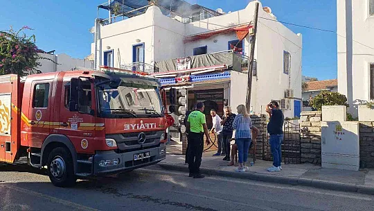 YANGINI SÖNDÜRMEYE ÇALIŞIRKEN YARALANDI