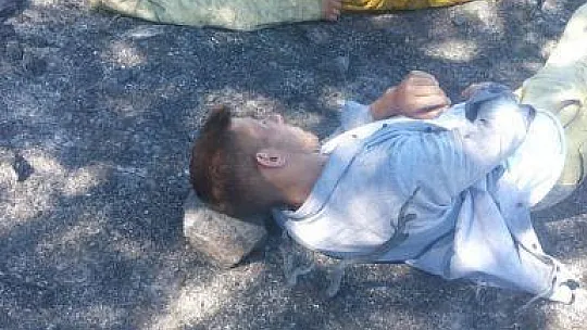 Yangının kahramanları nöbete devam ediyor