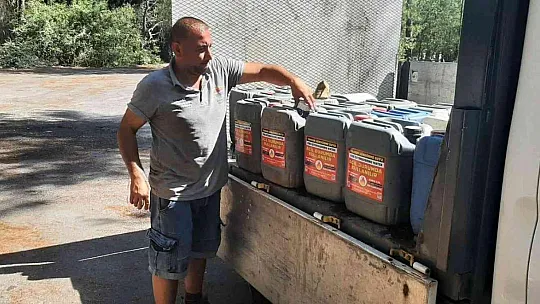 Yangınlara karşı 'su bidonlu' önlem