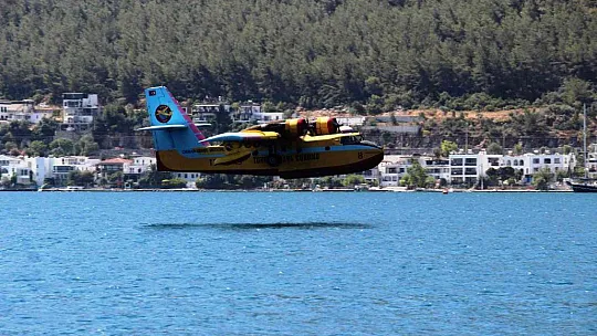 Yangınlarda görev yapacak uçaklar test uçuşlarını tamamladı