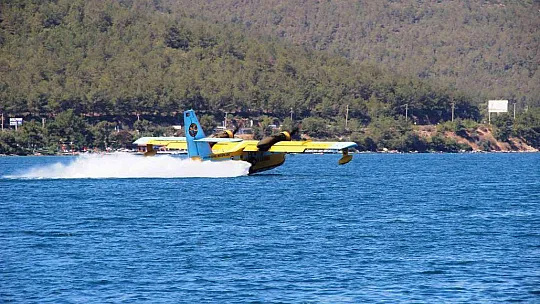 Yangınlarda görev yapacak uçaklar test uçuşlarını tamamladı