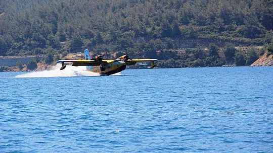Yangınlarda görev yapacak uçaklar test uçuşlarını tamamladı