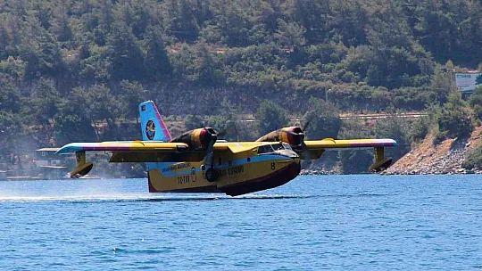 Yangınlarda görev yapacak uçaklar test uçuşlarını tamamladı