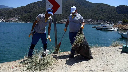 Yarımada'da bayram sonrası temizliği