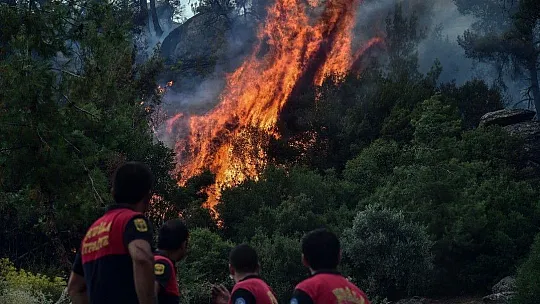 Yatağan'da yangınla mücadele fotoğraf karelerine yansıdı