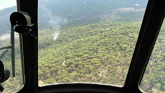 YATAĞAN'DA YILDIRIM KAYNAKLI ÇIKAN ORMAN YANGIN SÖNDÜRÜLDÜ