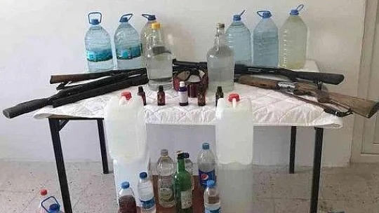 Yatağan ve Menteşe'de 147 litre kaçak alkol yakalandı