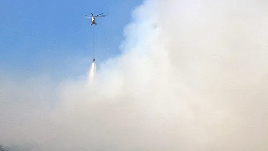 Yatağan yangınına müdahale sürüyor